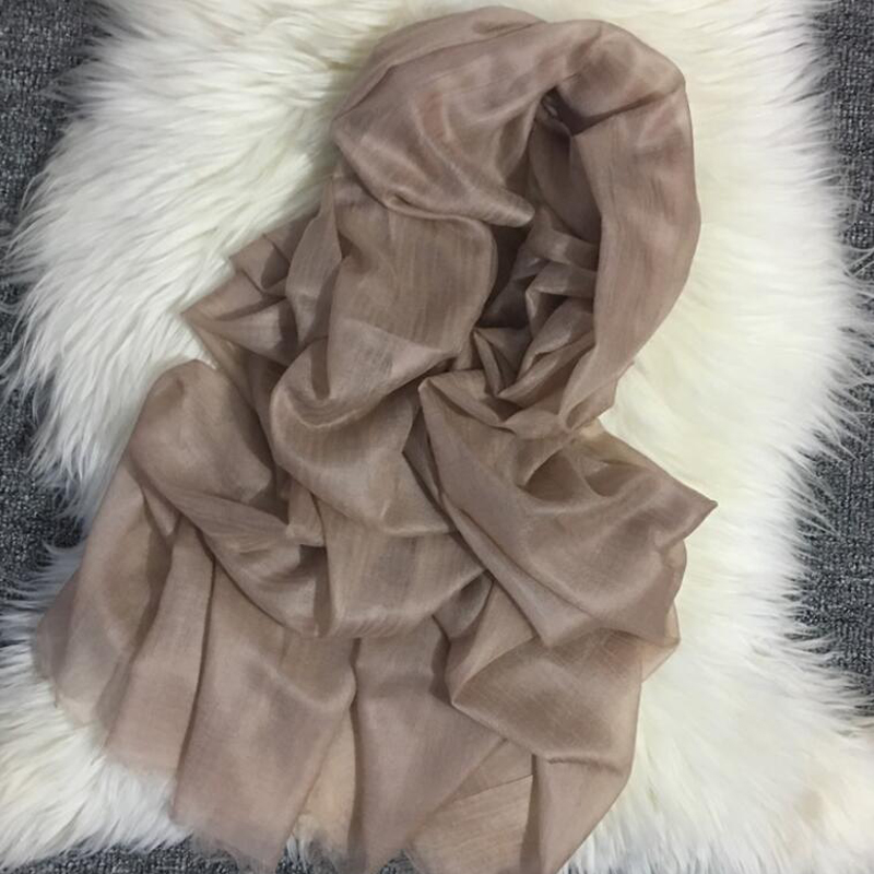 Pure Cashmere Scarves Pink Ring Women Winter Scarf